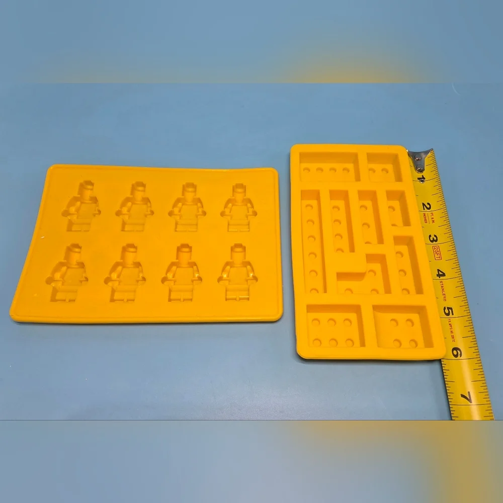Vibrant Silicone Building Block Cake Toppers